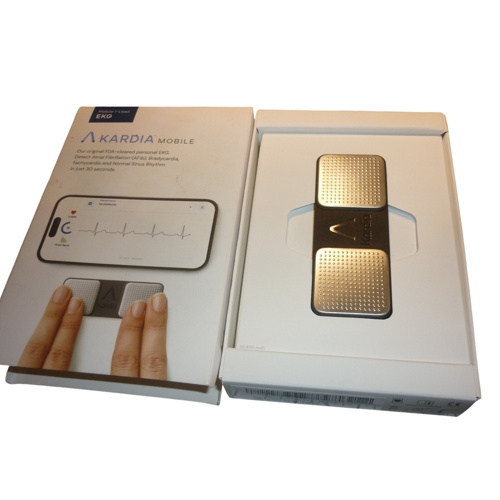 KardiaMobile Personal EKG Heart Monitor AliveCor Single Lead FDA Cleared Boxed
